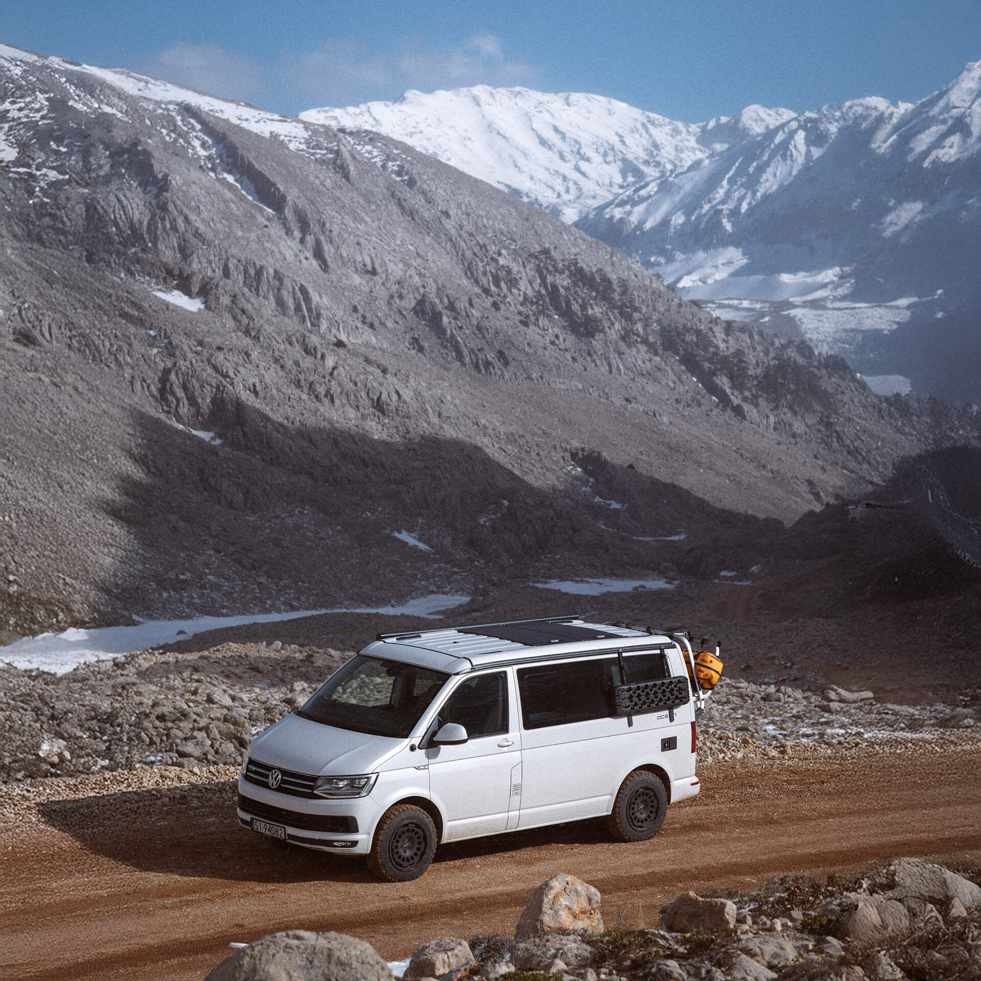 Panel solar Flex system widok z góry Panel solarny Flex System VW California - widok z góry