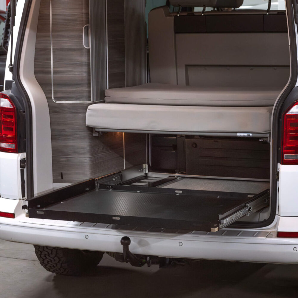 Wysuwana szuflada do Volkswagen California Ocean, Coast, Camper 750mm T5, T6, T6.1
